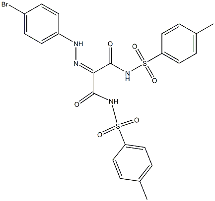 2-(2-(4-BROMOPHENYL)HYDRAZONO)-N1,N3-BIS(P-TOLYLSULFONYL)MALONAMIDE