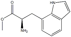 METHYL (2R)-2-AMINO-3-INDOL-7-YLPROPANOATE Struktur