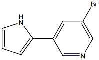 2-(5-BROMOPYRIDIN-3-YL)PYRROLE Struktur