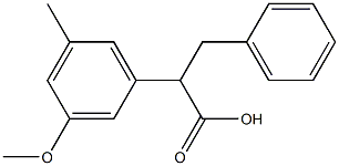 2,3-METHOXY-5-METHYLPHENYL-3-PHENYLPROPANOIC ACID Struktur