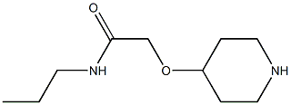 2-(PIPERIDIN-4-YLOXY)-N-PROPYL-ACETAMIDE Struktur