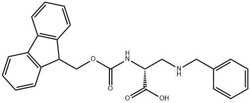 FMOC-BETA-N-BENZYLAMINO-D-ALA Struktur