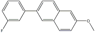 2-(3-FLUORO-PHENYL)-6-METHOXY-NAPHTHALENE Struktur