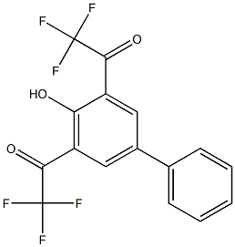 4-PHENYL-2,6-BIS(TRIFLUOROACETYL)PHENOL Struktur