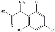 AMINO-(2,4-DICHLORO-6-HYDROXY-PHENYL)-ACETIC ACID Struktur