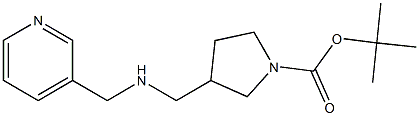 1-BOC-3-([(PYRIDIN-3-YLMETHYL)-AMINO]-METHYL)-PYRROLIDINE Struktur