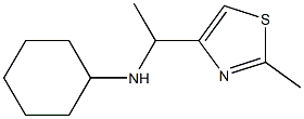 CYCLOHEXYL-[1-(2-METHYL-THIAZOL-4-YL)-ETHYL]-AMINE Struktur