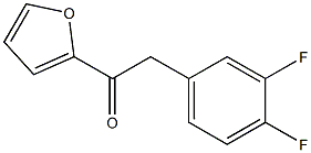 2-(3,4-DIFLUOROPHENYL)-1-(2-FURYL)ETHAN-1-ONE Struktur