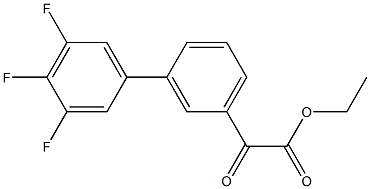 ETHYL 3-(3,4,5-TRIFLUOROPHENYL)BENZOYLFORMATE Struktur