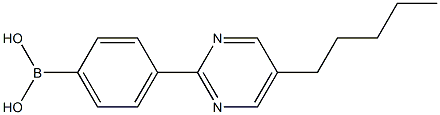 4-(5-PENTYLPYRIMID-2-YL)PHENYLBORONIC ACID Struktur