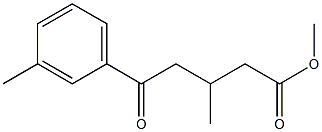 METHYL 5-(3-METHYLPHENYL)-3-METHYL-5-OXOVALERATE Struktur