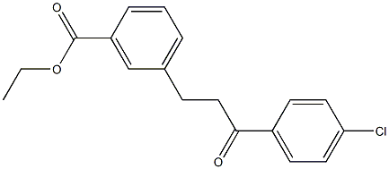 3-(3-CARBOETHOXYPHENYL)-4'-CHLOROPROPIOPHENONE Struktur