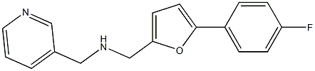 1-(5-(4-FLUOROPHENYL)-2-FURYL)-N-(PYRIDIN-3-YLMETHYL)METHANAMINE Struktur