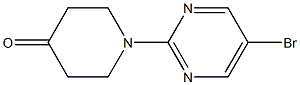 1-(5-BROMOPYRIMIDIN-2-YL)-4-PIPERIDINONE Struktur