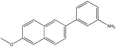 3-(6-METHOXY-NAPHTHALEN-2-YL)-PHENYLAMINE Struktur