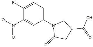 1-(4-FLUORO-3-NITROPHENYL)-5-OXOPYRROLIDINE-3-CARBOXYLIC ACID Struktur