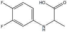 2-(3,4-DIFLUORO-PHENYLAMINO)-PROPIONIC ACID Struktur