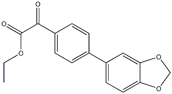 ETHYL 4-[3,4-(METHYLENEDIOXY)PHENYL]BENZOYLFORMATE Struktur