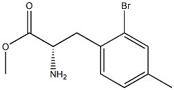 METHYL (2S)-2-AMINO-3-(2-BROMO-4-METHYLPHENYL)PROPANOATE Struktur