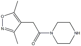 1-[(3,5-DIMETHYLISOXAZOL-4-YL)ACETYL]PIPERAZINE Struktur