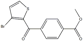 METHYL 4-(3-BROMO-2-THENOYL)BENZOATE Struktur