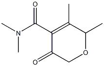 5,6-DIMETHYL-3-OXO-3,6-DIHYDRO-2H-PYRAN-4-CARBOXYLIC ACID DIMETHYLAMIDE Struktur