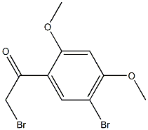 2-BROMO-1-(5-BROMO-2,4-DIMETHOXYPHENYL)ETHANONE Struktur