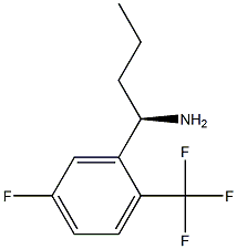 (1R)-1-[5-FLUORO-2-(TRIFLUOROMETHYL)PHENYL]BUTYLAMINE Struktur