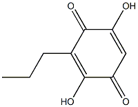 2,5-DIHYDROXY-3-PROPYL-[1,4]BENZOQUINONE Struktur