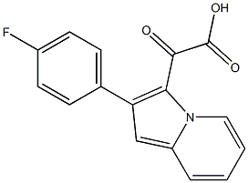 3-INDOLIZINEACETIC ACID, 2-(4-FLUOROPHENYL)-ALPHA-OXO- Struktur