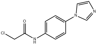 2-CHLORO-N-(4-IMIDAZOL-1-YL-PHENYL)-ACETAMIDE Struktur