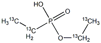 ETHYL HYDROGEN ETHYLPHOSPHONATE (13C4) Struktur