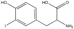 2-AMINO-3-(4-HYDROXY-3-IODOPHENYL)PROPIONIC ACID Struktur