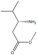 METHYL (3R)-3-AMINO-4-METHYLPENTANOATE Struktur