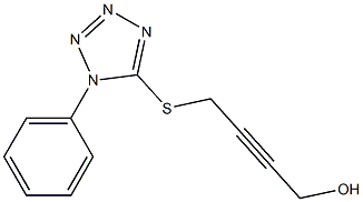 4-[(1-PHENYL-1H-TETRAZOL-5-YL)THIO]BUT-2-YN-1-OL Struktur