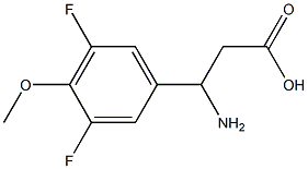 3-AMINO-3-(3,5-DIFLUORO-4-METHOXY-PHENYL)-PROPIONIC ACID Struktur