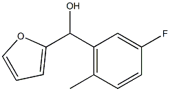 3-FLUORO-6-METHYLPHENYL-(2-FURYL)METHANOL Struktur