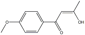 (2Z)-3-HYDROXY-1-(4-METHOXYPHENYL)BUT-2-EN-1-ONE Struktur