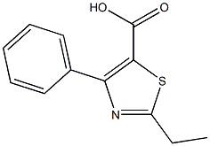 2-ETHYL-4-PHENYL THIAZOLE-5-CARBOXYLIC ACID Struktur