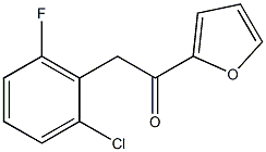 2-(2-CHLORO-6-FLUOROPHENYL)-1-(2-FURYL)ETHAN-1-ONE Struktur