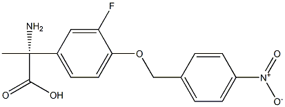 (2R)-2-AMINO-2-(3-FLUORO-4-[(4-NITROPHENYL)METHOXY]PHENYL)PROPANOIC ACID Struktur