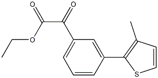 ETHYL 3-(3-METHYL-2-THIENYL)BENZOYLFORMATE Struktur