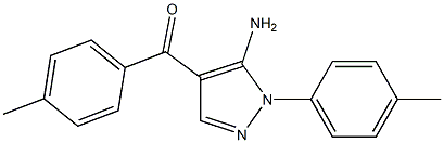 (5-AMINO-1-P-TOLYL-1H-PYRAZOL-4-YL)(P-TOLYL)METHANONE Struktur