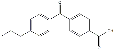 4-(4-N-PROPYLBENZOYL)BENZOIC ACID Struktur