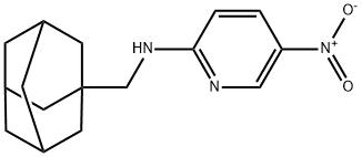 2-PYRIDINAMINE, 5-NITRO-N-(TRICYCLO[3.3.1.1'-3,7']DEC-1-YLMETHYL)- Struktur