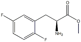 METHYL (2S)-2-AMINO-3-(2,5-DIFLUOROPHENYL)PROPANOATE Struktur