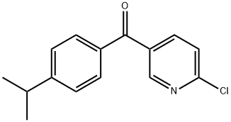 2-CHLORO-5-(4-ISOPROPYLBENZOYL)PYRIDINE Struktur