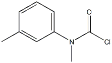 N-(3-METHYL-PHENYL)-N-METHYL-CARBAMOYLCHLORIDE Struktur