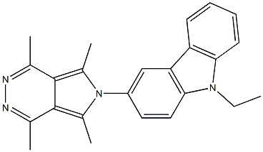 9-ETHYL-3-(1,4,5,7-TETRAMETHYL-6H-PYRROLO[3,4-D]PYRIDAZIN-6-YL)-9H-CARBAZOLE Struktur