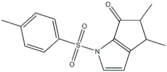 4,5-DIMETHYL-1-(TOLUENE-4-SULFONYL)-4,5-DIHYDRO-1H-CYCLOPENTA[B]PYRROL-6-ONE Struktur